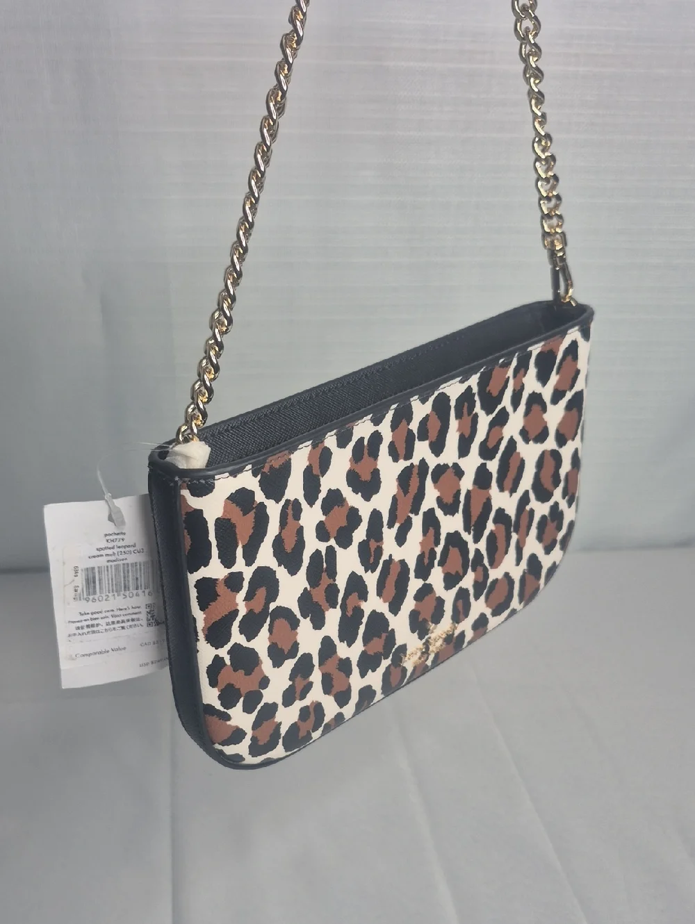 Kate Spade Madison Leopard Spot Pochette Bag NWT